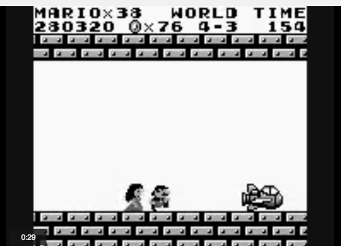 Daisy og Mario reiser av gårde i en rakett for to.