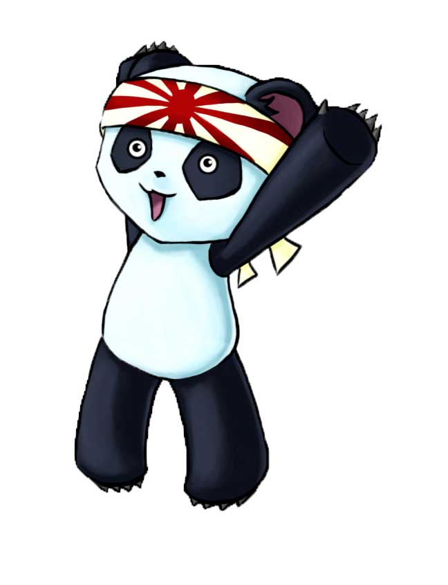 Maskoten til Banzaicon, denne kjekke pandaen heter Kei